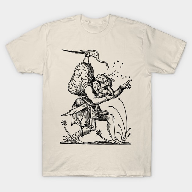 Grotesque #63 The Drolatic Dreams of Pantagruel (1565) T-Shirt by n23tees